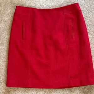 Talbots Wool Blend Red Skirt. Size 12. Very good condition